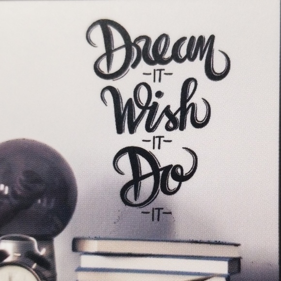 Main Street Other - Dream It Wish It Do It Decorative Wall Decal Black